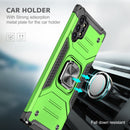 For Samsung Galaxy Note 10 Plus Magnetic Armor Shockproof TPU + PC Case with Metal Ring Holder(Green)