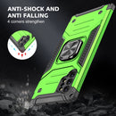 For Samsung Galaxy Note 10 Plus Magnetic Armor Shockproof TPU + PC Case with Metal Ring Holder(Green)