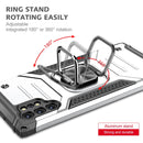 For Samsung Galaxy Note 10 Plus Magnetic Armor Shockproof TPU + PC Case with Metal Ring Holder(Silver)