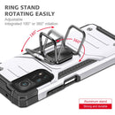 For Xiaomi Mi 10T Pro 5G Magnetic Armor Shockproof TPU + PC Case with Metal Ring Holder(Silver)