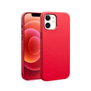 QIALINO Nappa Leather Shockproof Magsafe Case For iPhone 12 mini(Red)