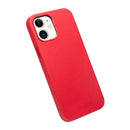 QIALINO Nappa Leather Shockproof Magsafe Case For iPhone 12 mini(Red)