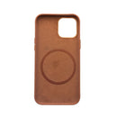 QIALINO Nappa Leather Shockproof Magsafe Case For iPhone 12 / 12 Pro(Brown)