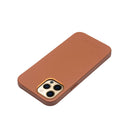 QIALINO Nappa Leather Shockproof Magsafe Case For iPhone 12 / 12 Pro(Brown)