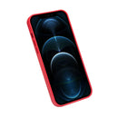 QIALINO Nappa Leather Shockproof Magsafe Case For iPhone 12 / 12 Pro(Red)