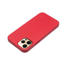 QIALINO Nappa Leather Shockproof Magsafe Case For iPhone 12 / 12 Pro(Red)