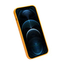 QIALINO Nappa Leather Shockproof Magsafe Case For iPhone 12 / 12 Pro(Yellow)