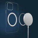 QIALINO Nappa Leather Shockproof Magsafe Case For iPhone 12 / 12 Pro(Brown)