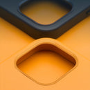 QIALINO Nappa Leather Shockproof Magsafe Case For iPhone 12 / 12 Pro(Yellow)