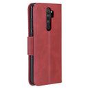 For Xiaomi Redmi Note 8Pro Retro Lambskin Texture Pure Color Horizontal Flip PU Leather Case with Holder & Card Slots & Wallet & Lanyard(Red)
