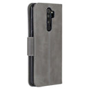 For Xiaomi Redmi Note 8Pro Retro Lambskin Texture Pure Color Horizontal Flip PU Leather Case with Holder & Card Slots & Wallet & Lanyard(Grey)