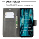 For Xiaomi Redmi Note 8Pro Retro Lambskin Texture Pure Color Horizontal Flip PU Leather Case with Holder & Card Slots & Wallet & Lanyard(Grey)