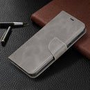 For Xiaomi Redmi Note 8Pro Retro Lambskin Texture Pure Color Horizontal Flip PU Leather Case with Holder & Card Slots & Wallet & Lanyard(Grey)