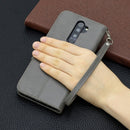 For Xiaomi Redmi Note 8Pro Retro Lambskin Texture Pure Color Horizontal Flip PU Leather Case with Holder & Card Slots & Wallet & Lanyard(Grey)