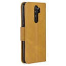 For Xiaomi Redmi Note 8Pro Retro Lambskin Texture Pure Color Horizontal Flip PU Leather Case with Holder & Card Slots & Wallet & Lanyard(Yellow)