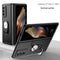 For Samsung Galaxy Z Fold2 5G GKK Foldable Shockproof PC Case with Ring Holder(Silver)