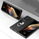 For Samsung Galaxy Z Fold2 5G GKK Foldable Shockproof PC Case with Ring Holder(Silver)
