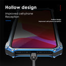 For iPhone 11 Pro Max R-JUST Shockproof Dustproof Armor Metal Protective Case(Black)