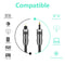 EMK OD6.0mm 3.5mm Digital Sound Toslink to Mini Toslink Digital Optical Audio Cable, Length:1m