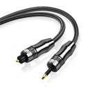 EMK OD6.0mm 3.5mm Digital Sound Toslink to Mini Toslink Digital Optical Audio Cable, Length:1.5m