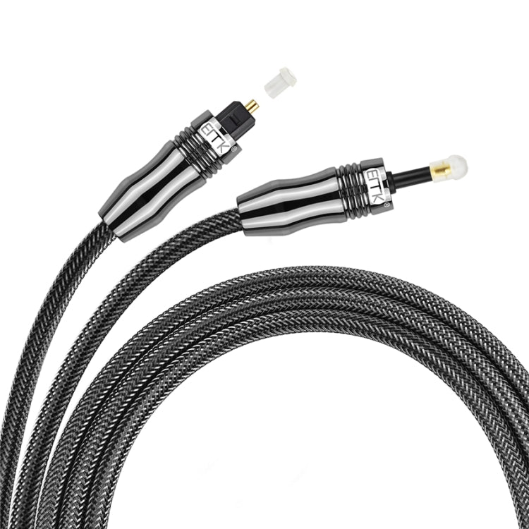 EMK OD6.0mm 3.5mm Digital Sound Toslink to Mini Toslink Digital Optical Audio Cable, Length:3m