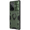 For Samsung Galaxy S21 Ultra 5G NILLKIN Shockproof CamShield Armor Protective Case with Invisible Ring Holder(Green)