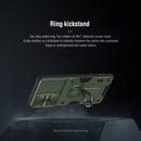For Samsung Galaxy S21 Ultra 5G NILLKIN Shockproof CamShield Armor Protective Case with Invisible Ring Holder(Green)