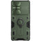 For Samsung Galaxy S21 Ultra 5G NILLKIN Shockproof CamShield Armor Protective Case with Invisible Ring Holder(Green)