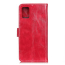 For HTC Desire 21 Pro 5G Retro Crazy Horse Texture Horizontal Flip Leather Case with Holder & Card Slots & Photo Frame & Wallet(Red)