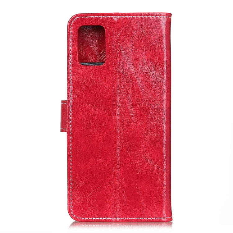 For HTC Desire 21 Pro 5G Retro Crazy Horse Texture Horizontal Flip Leather Case with Holder & Card Slots & Photo Frame & Wallet(Red)