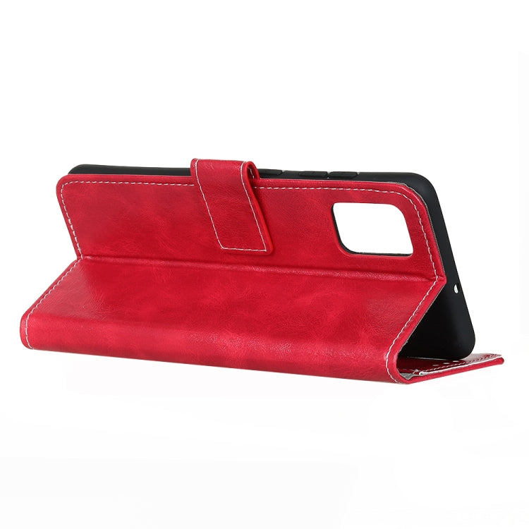 For HTC Desire 21 Pro 5G Retro Crazy Horse Texture Horizontal Flip Leather Case with Holder & Card Slots & Photo Frame & Wallet(Red)