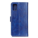 For HTC Desire 21 Pro 5G Retro Crazy Horse Texture Horizontal Flip Leather Case with Holder & Card Slots & Photo Frame & Wallet(Blue)