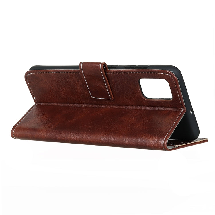 For HTC Desire 21 Pro 5G Retro Crazy Horse Texture Horizontal Flip Leather Case with Holder & Card Slots & Photo Frame & Wallet(Brown)