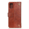 For HTC Desire 21 Pro 5G Copper Buckle Nappa Texture Horizontal Flip Leather Case with Holder & Card Slots & Wallet(Brown)
