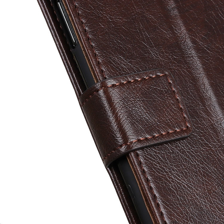 For HTC Desire 21 Pro 5G Copper Buckle Nappa Texture Horizontal Flip Leather Case with Holder & Card Slots & Wallet(Cofffee)