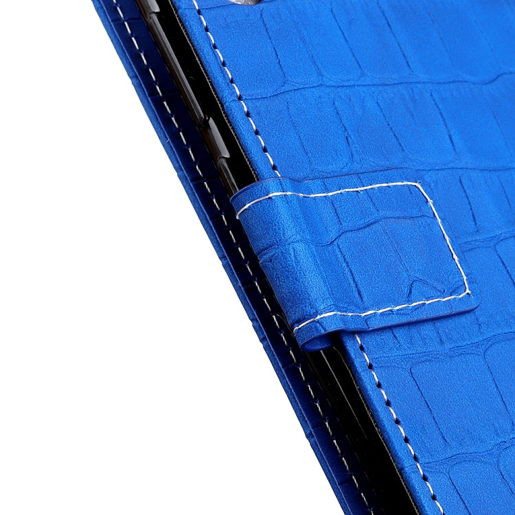 For HTC Desire 21 Pro 5G Crocodile Texture Horizontal Flip Leather Case with Holder & Card Slots & Wallet(Blue)