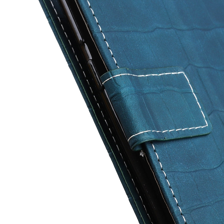 For HTC Desire 21 Pro 5G Crocodile Texture Horizontal Flip Leather Case with Holder & Card Slots & Wallet(Dark Green)