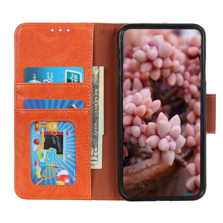 For HTC Desire 21 Pro 5G Nappa Texture Horizontal Flip Leather Case with Holder & Card Slots & Wallet(Orange)