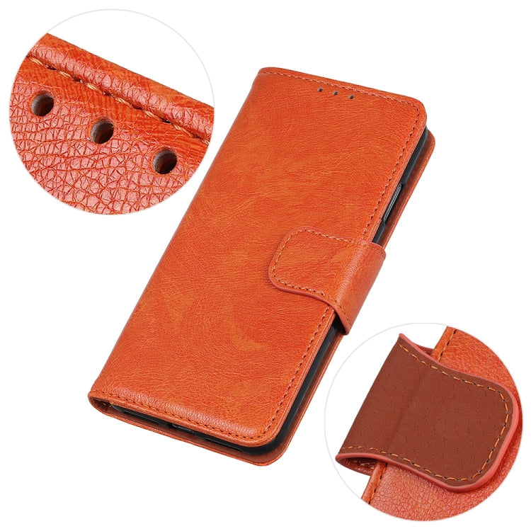 For HTC Desire 21 Pro 5G Nappa Texture Horizontal Flip Leather Case with Holder & Card Slots & Wallet(Orange)
