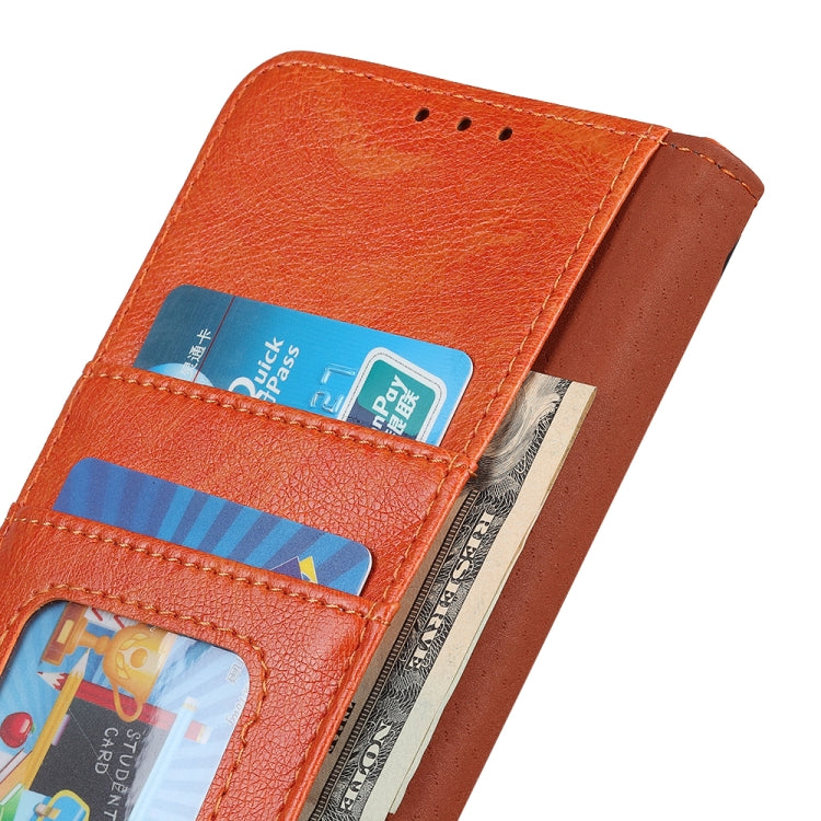 For HTC Desire 21 Pro 5G Nappa Texture Horizontal Flip Leather Case with Holder & Card Slots & Wallet(Orange)
