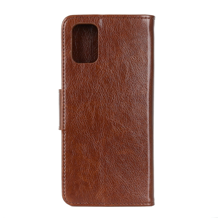 For HTC Desire 21 Pro 5G Nappa Texture Horizontal Flip Leather Case with Holder & Card Slots & Wallet(Brown)