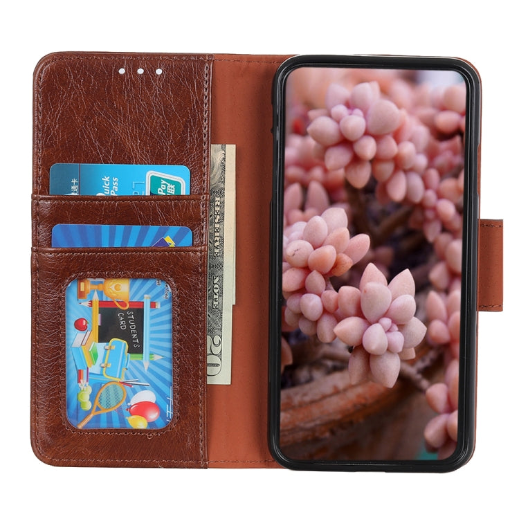For HTC Desire 21 Pro 5G Nappa Texture Horizontal Flip Leather Case with Holder & Card Slots & Wallet(Brown)