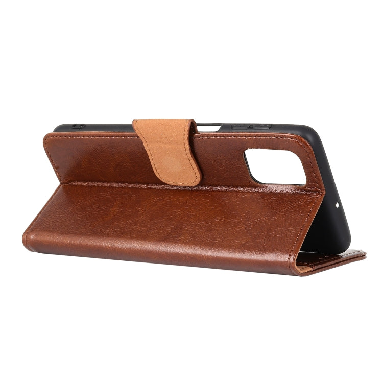 For HTC Desire 21 Pro 5G Nappa Texture Horizontal Flip Leather Case with Holder & Card Slots & Wallet(Brown)