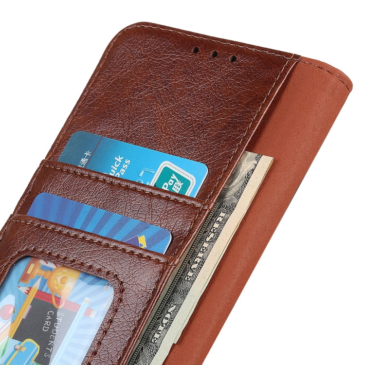 For HTC Desire 21 Pro 5G Nappa Texture Horizontal Flip Leather Case with Holder & Card Slots & Wallet(Brown)