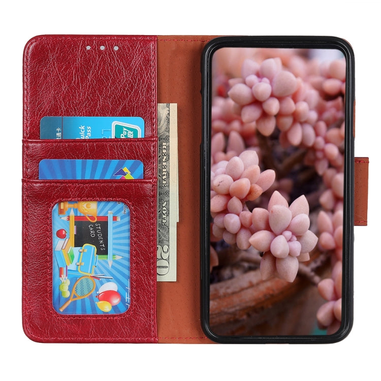 For HTC Desire 21 Pro 5G Nappa Texture Horizontal Flip Leather Case with Holder & Card Slots & Wallet(Red)