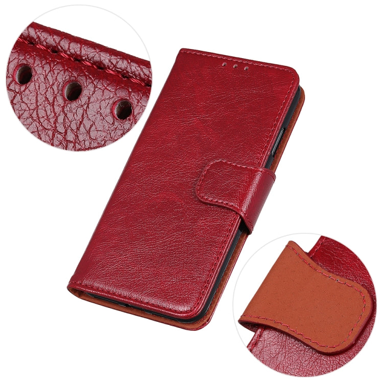 For HTC Desire 21 Pro 5G Nappa Texture Horizontal Flip Leather Case with Holder & Card Slots & Wallet(Red)
