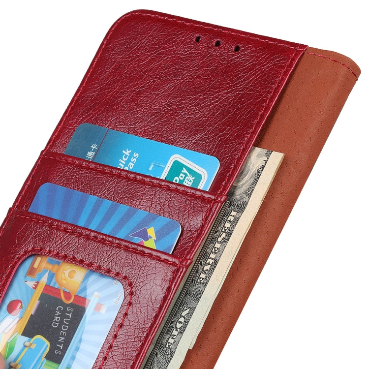 For HTC Desire 21 Pro 5G Nappa Texture Horizontal Flip Leather Case with Holder & Card Slots & Wallet(Red)