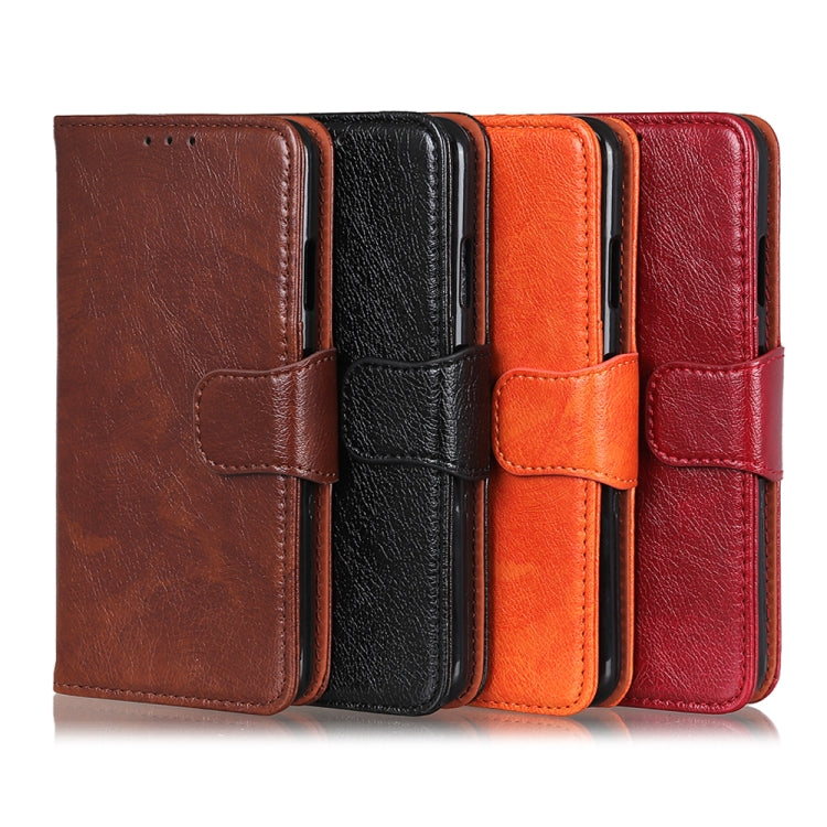 For HTC Desire 21 Pro 5G Nappa Texture Horizontal Flip Leather Case with Holder & Card Slots & Wallet(Brown)
