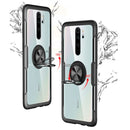 For Xiaomi Redmi Note 8 Pro Shockproof TPU + Acrylic Protective Case with Metal Ring Holder(Black)