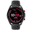DT91 1.28 inch LTPS LCD Screen IP67 Smart Watch, Support Sleep Monitor / Bluetooth Photograph / Heart Rate Monitor / Blood Pressure Monitoring(Black Leather Strap)